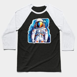 Astronaut Watercolor Baseball T-Shirt